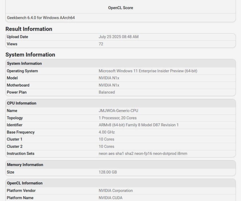 NVIDIA-N1X-rendimiento-OpenCL-Geekbench