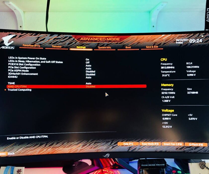 BIOS-fTPM