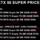 Las GeForce RTX 50 SUPER tendrán un precio rompedor: más baratas de lo esperado