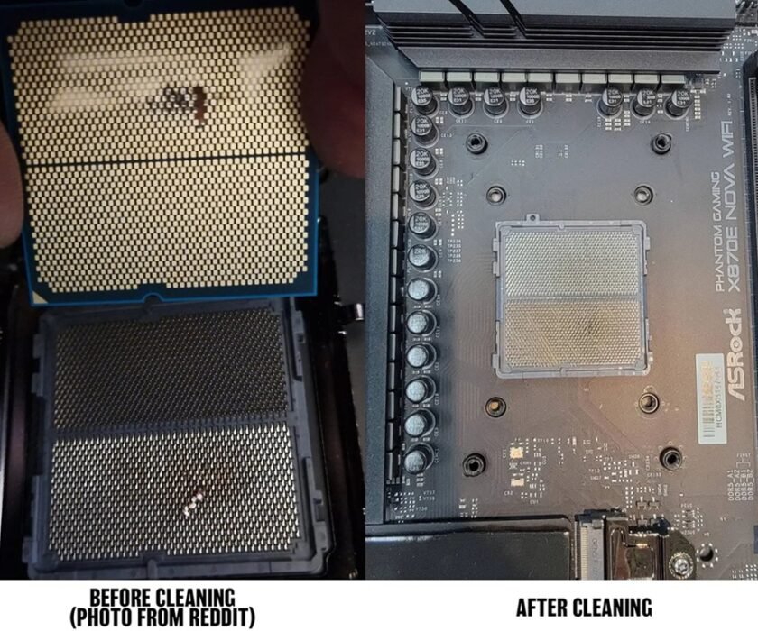 CPU-Ryzen-9000-danada-en-placa-base-ASRock