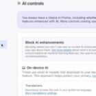 Mozilla anuncia un interruptor para desactivar funciones de IA en Firefox