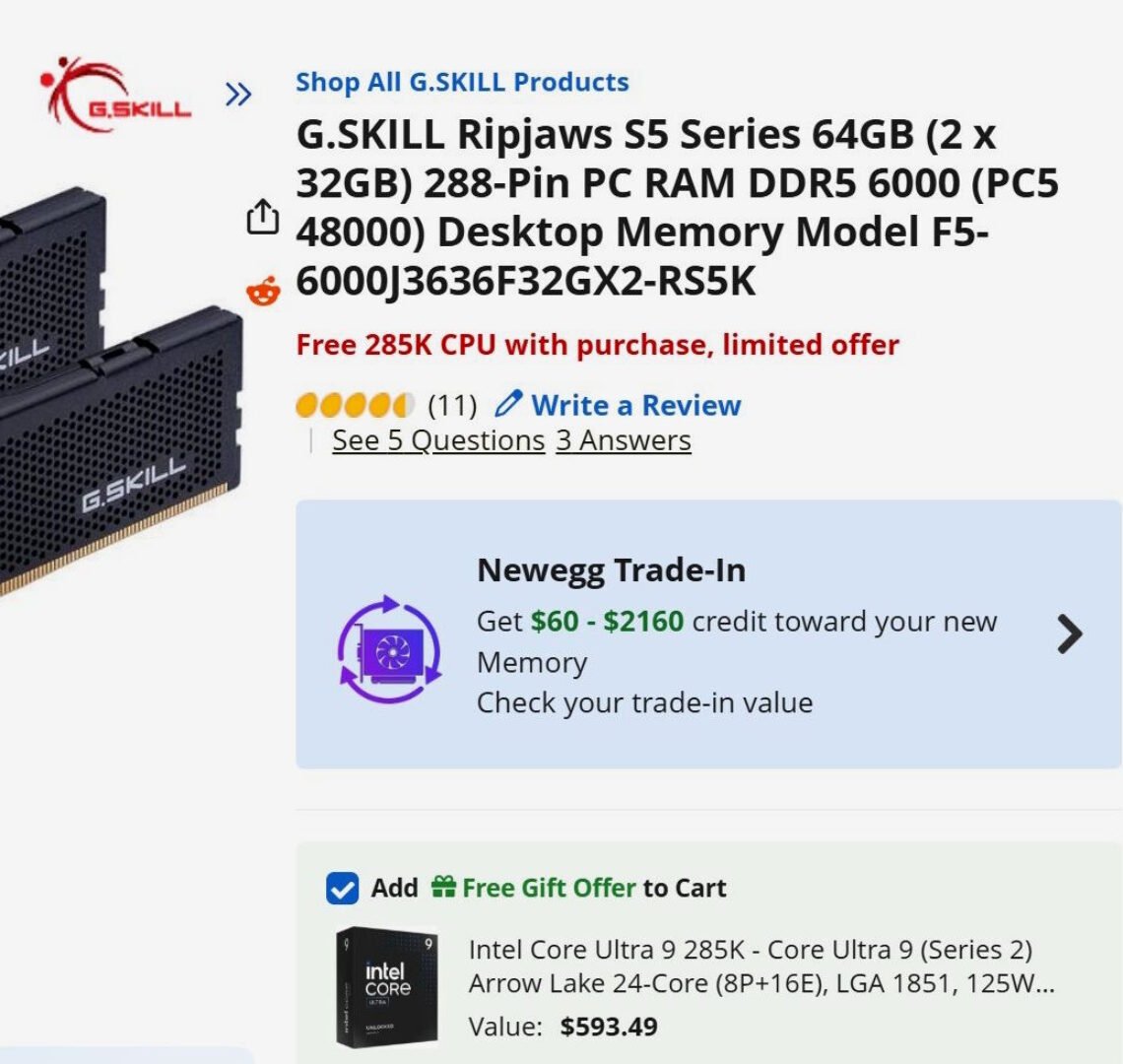 kit-de-ddr5-con-cpu-intel-core-ultra-9-285k-gratis