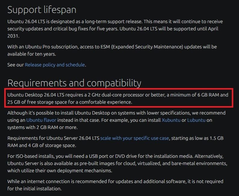 requisitos-Ubuntu-mas-altos-que-Windows-11