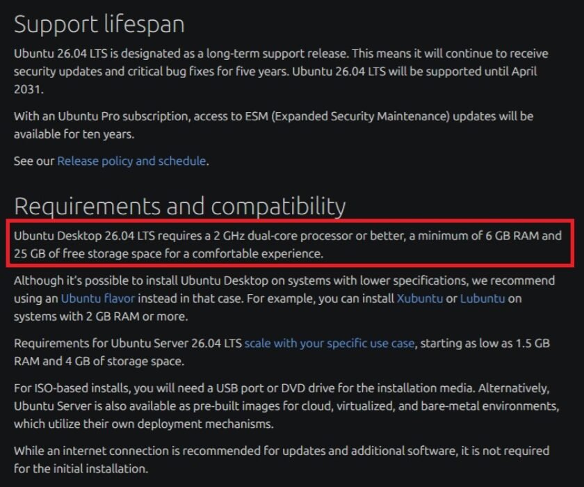 requisitos-Ubuntu-mas-altos-que-Windows-11