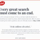 Ask.com dice adiós tras casi 30 años: otro recuerdo del viejo Internet que se apaga
