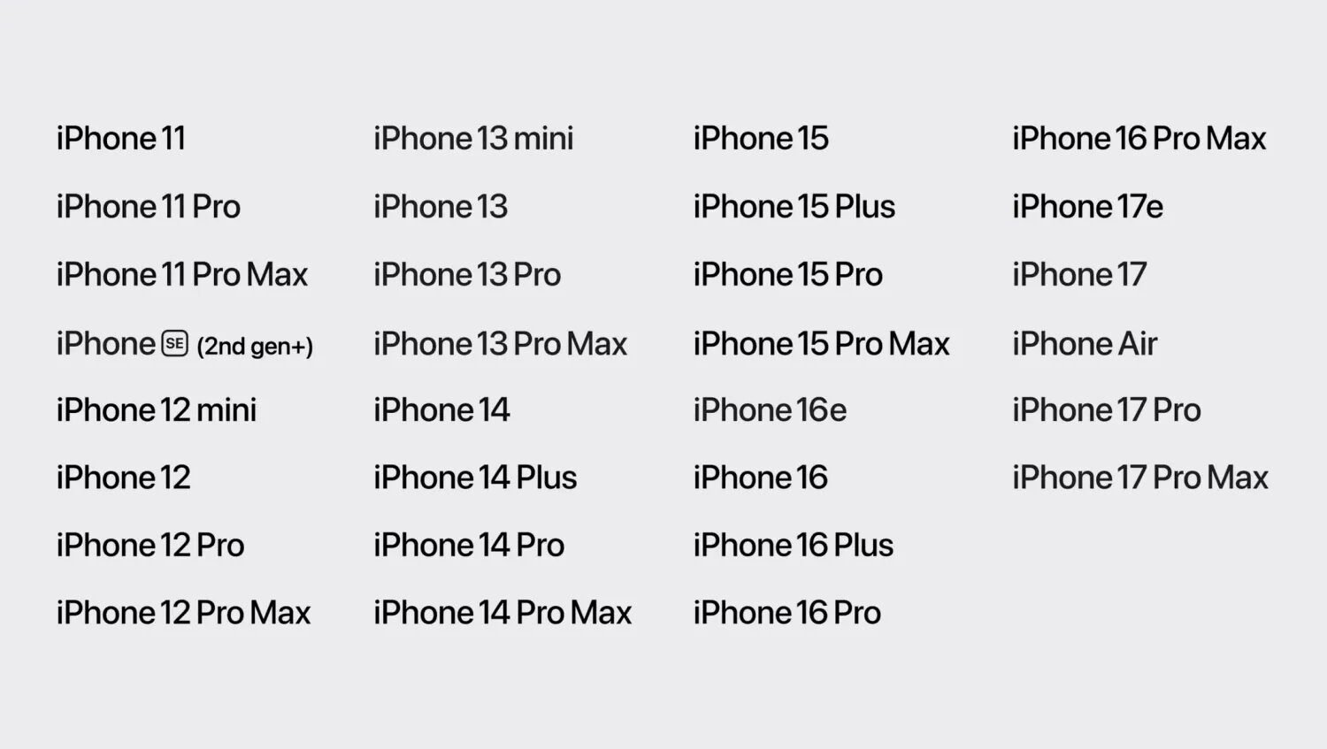 iphone-compatible-con-iOS-27-Apple