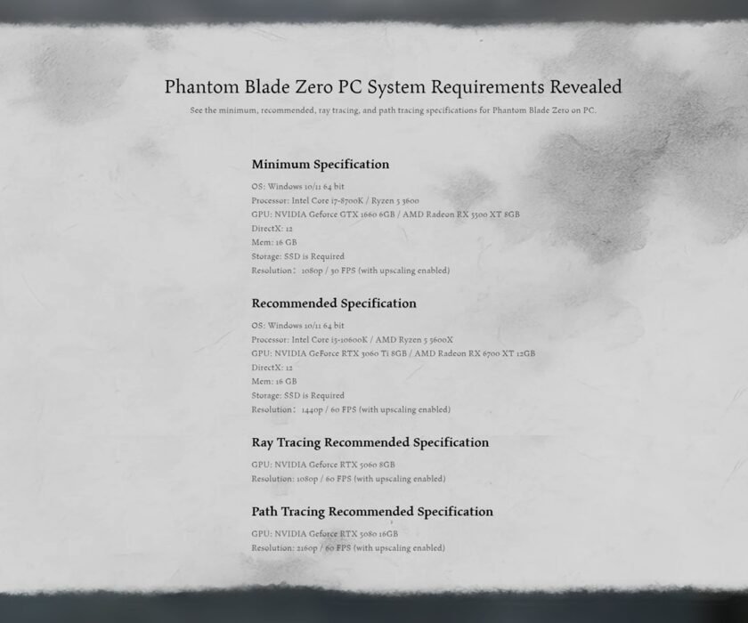 Phantom-Blade-Zero-requisitos-trazado-de-rayos
